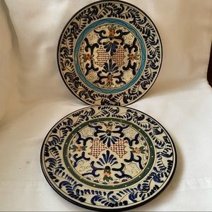 Lot Of 2 Expressions Plates Dishes Decorative
